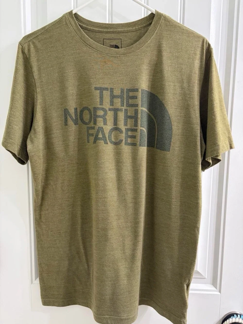 The North Face Olive Short Sleeve Logo Tee Sz M Gorpcore